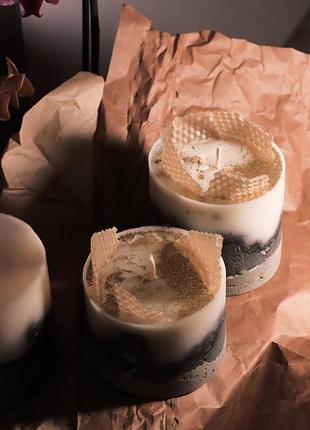 Свеча в бетоне 3