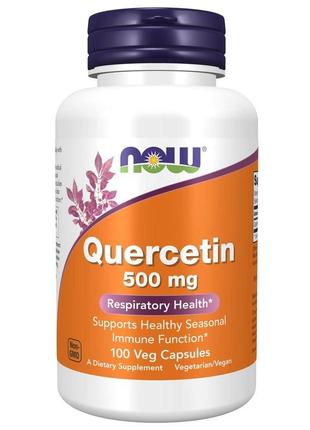 Кверцетин now quercetin 500mg 100 vcaps