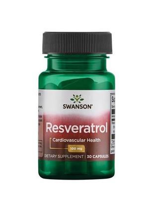 Ресвератрол swanson resveratrol 100 mg 30 caps