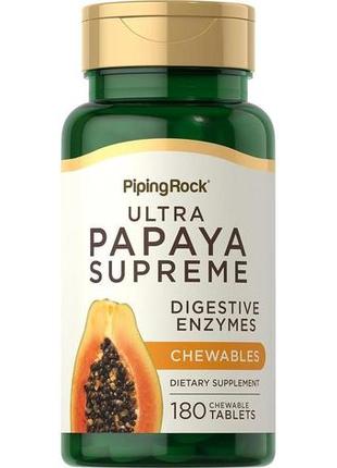 Для травлення папая piping rock ultra papaya enzyme supreme, 1...