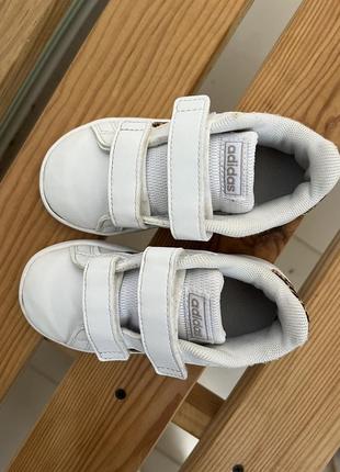 Кроссовки adidas grand court оригинал детские кроссовки для девочки белые девчачьи кроссовки адидас6 фото