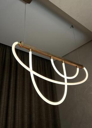 Дизайнерская люстра с неоновой подсветкой