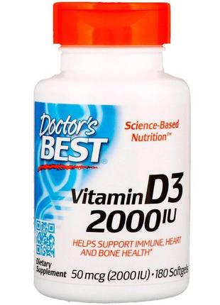 Вітамін д3 vitamin d3 (2000 iu) 180 softgels