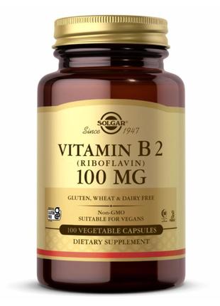 Vitamin b2 100 mg (riboflavin) - 100 vcaps