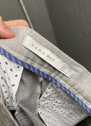 Серые брюки от бренда zara man6 фото