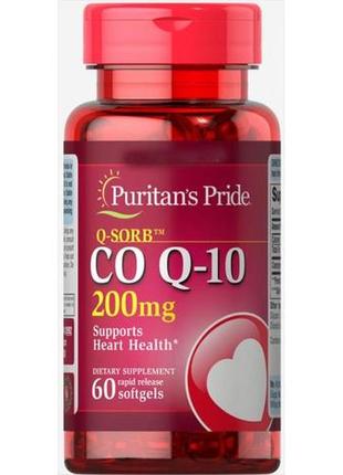 Коензим q co-10 200 mg (q-sorb) 60 softgels