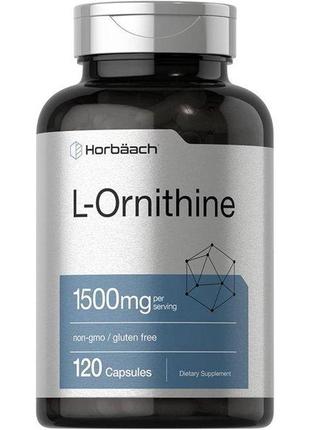 L-орнітин piping rock l-ornithine 1500 mg per serving 120 quic...