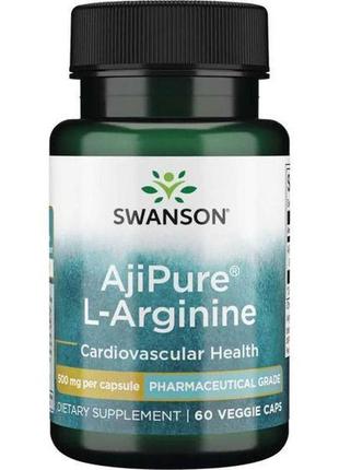 Ultra ajipure l-arginine - pharmaceutical grad 500 mg 60 veg caps