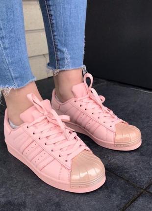 Женские кеды adidas superstar pink распродаж