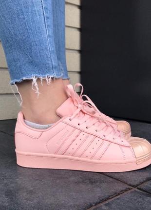 Женские кеды adidas superstar pink распродаж9 фото