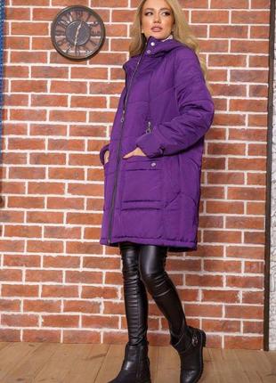 Куртка жіноча колір фіолетовий3 фото