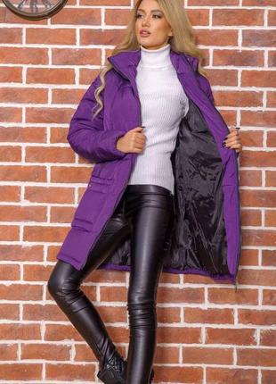 Куртка жіноча колір фіолетовий4 фото
