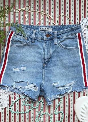 Рваные шорты джинс denim co размер xs (можно на подростка)1 фото