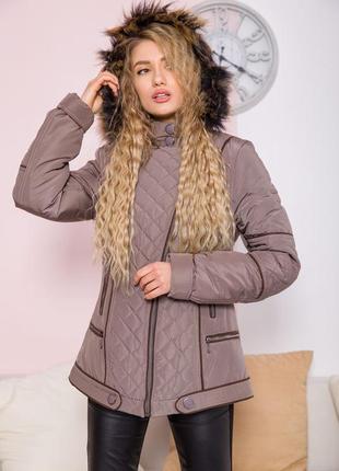 Куртка жіноча демісезонна колір моко2 фото