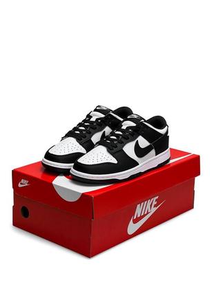 Женские кроссовки nike sb dunk low retro black white4 фото