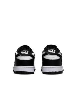 Женские кроссовки nike sb dunk low retro black white9 фото