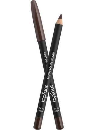 Водостойкий карандаш для глаз topface waterproof eyeliner 1.14г - 103