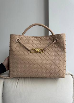 Сумка шоппер в стиле bottega veneta andiamo