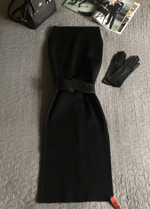 Новое, итальянское черное трикотажное платье-карандаш fiorucci, р. s-м-l8 фото