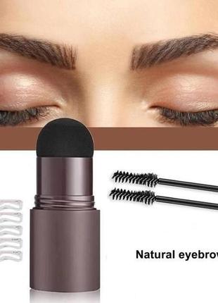 Пудра для макіяжу брів eelhoe eyebrow stamp  темно-коричневий1 фото