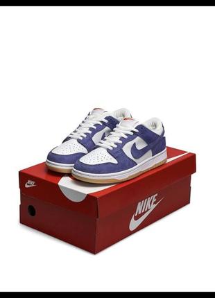 Женские кроссовки nike sb dunk low pro iso orange > court purple