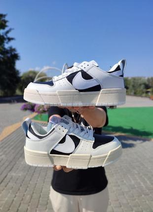 Жіночі кросівки nike sb dunk low disrupt black cream1 фото