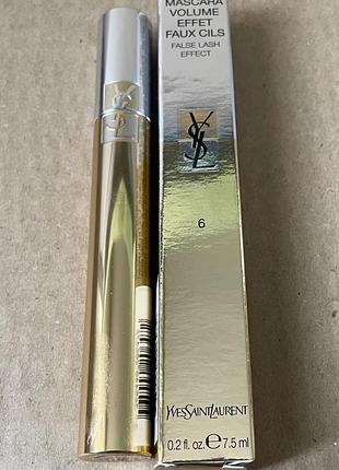 Yves saint laurent mascara volume effect faux cils туш для вій, 6 deep night