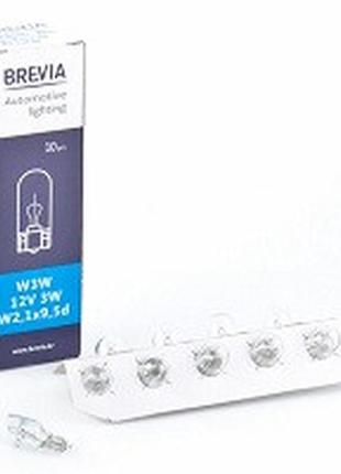 Галогічна лампа brevia w3w 12v 3w 12307c, уп. 10 шт.