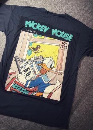 Женская футболка mickey oversize1 фото