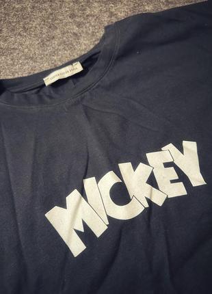 Женская футболка mickey oversize2 фото