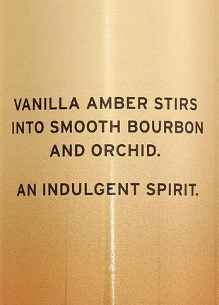 Vanilla amber bourbon victoria's secret спрей мист2 фото