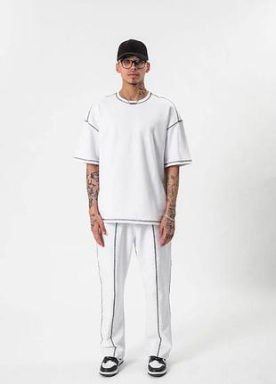 Невероятно красивые комплекты оверсайз футболки и штаны свободного кроя