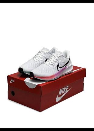 Женские кроссовки nike air zoom white black rainbow