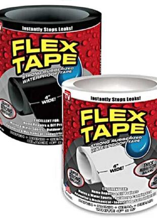 Скотч водонепроникний flex tape 10 х 100 см (pp + розплавлений...