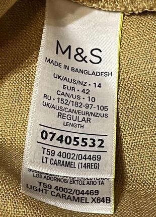 Стильна спідниця міді лляна marks&spenser  🌷5 фото