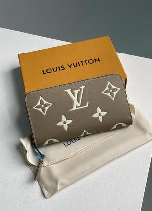 Гаманець louis vuitton clemence wallet bicolor beige/cream