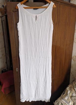 Сукня плаття біле довге літнє