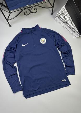 1/4 зип лонгслив nike manchester city