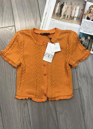 Топ футболка вязка от zara p.s