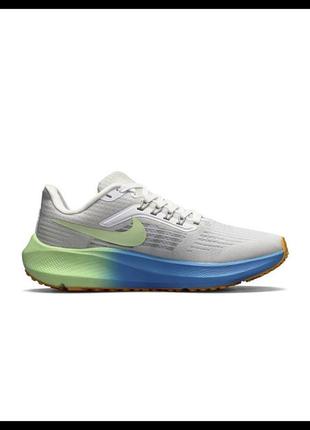 Женские кроссовки nike air zoom light gray blue green3 фото