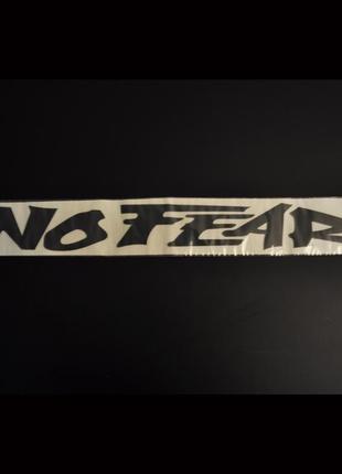 Наклейка зад.скла чорний напис "no fear" (8х70 см)1 фото