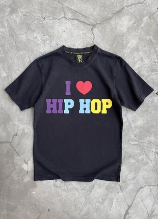 I &lt;3 hip hop faded rap tee japanese style y2k 00s rulers wear/ girbaud/ 2pac/ karl kani/ fubu