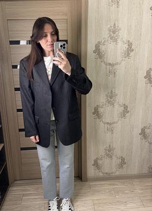 Винтажный оверсайз пиджак/ блейзер мужского плеча