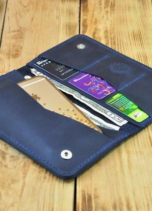 Шкіряне портмоне для телефону, кредиток і грошей3 фото