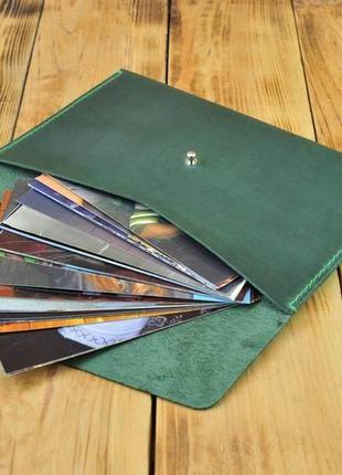 Кожаный чехол (конверт) для хранения фото, денег или документов2 фото