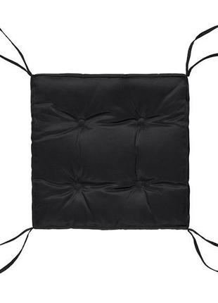 Подушка на стілець dotinem color, чорна, 40х40 см2 фото