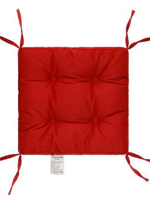 Подушка на стілець dotinem color, червона, 40х40 см2 фото