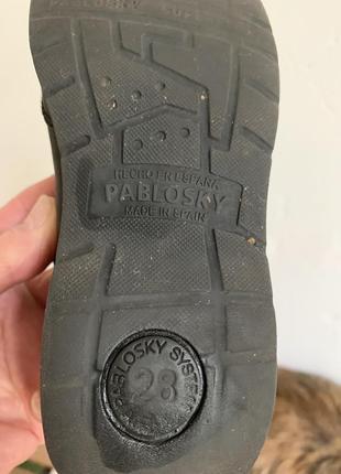 Детские кожаные туфли для девочки pablosky размер 283 фото