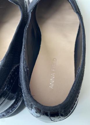 Стильные лаковые лоферы anna field размер 37