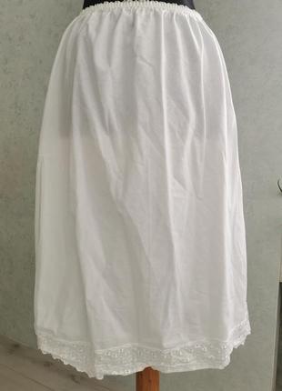 Винтажный подъюпник, нижняя юбка с кружевом1 фото
